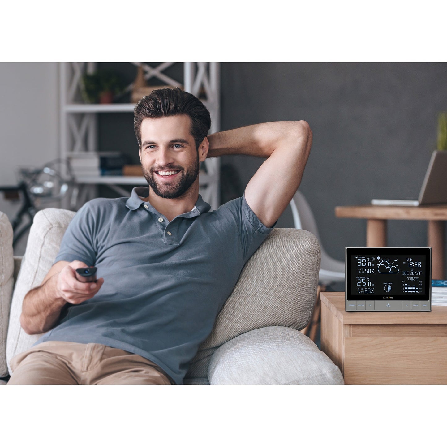 CrystalVision Advanced Weather Station with LED Touch Keys