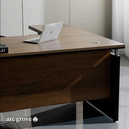 Harwood · Small L-Shaped Executive Desk