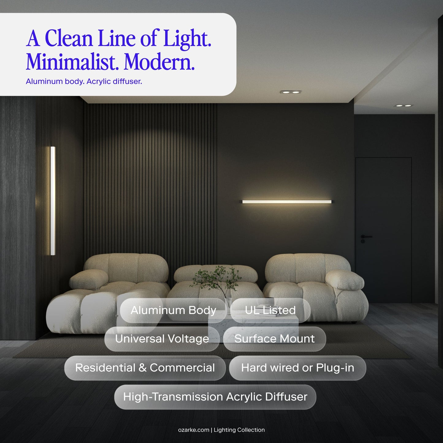 Linear Minimalist Wall Lamp