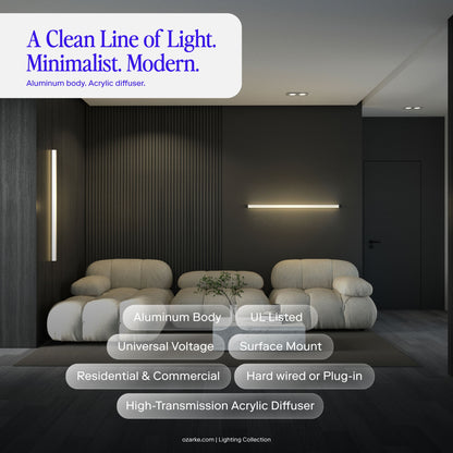 Linear Minimalist Wall Lamp