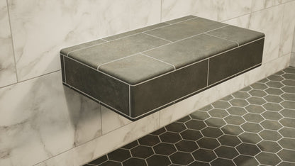 The Original Floating Shower Bench Kit™ with The Original Shower Bench Bracket®