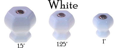 Glass Knob, Hex-Shaped