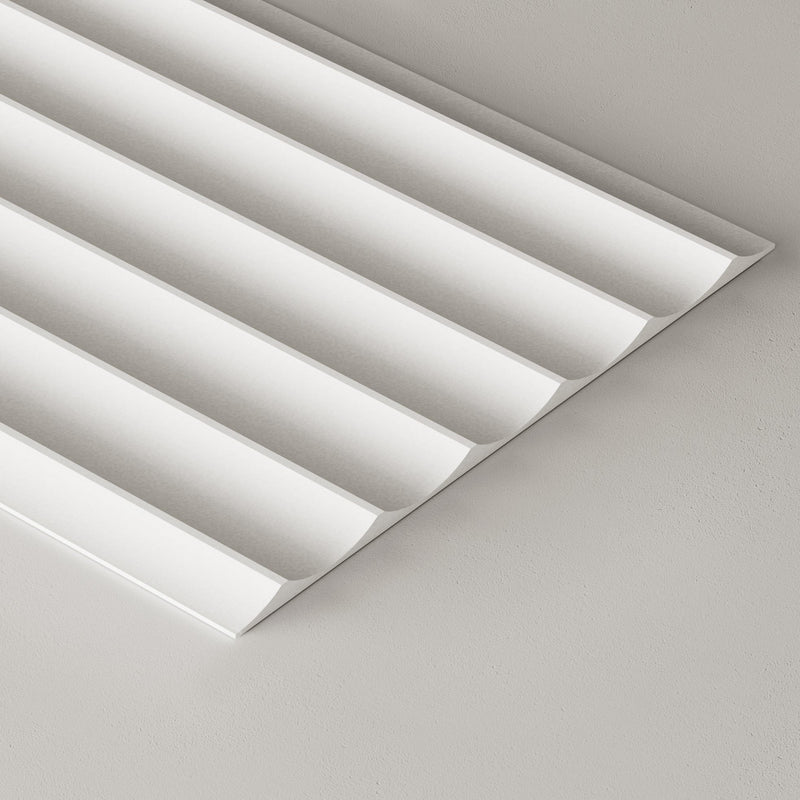 Paintable Wide Fluted Wall Panels