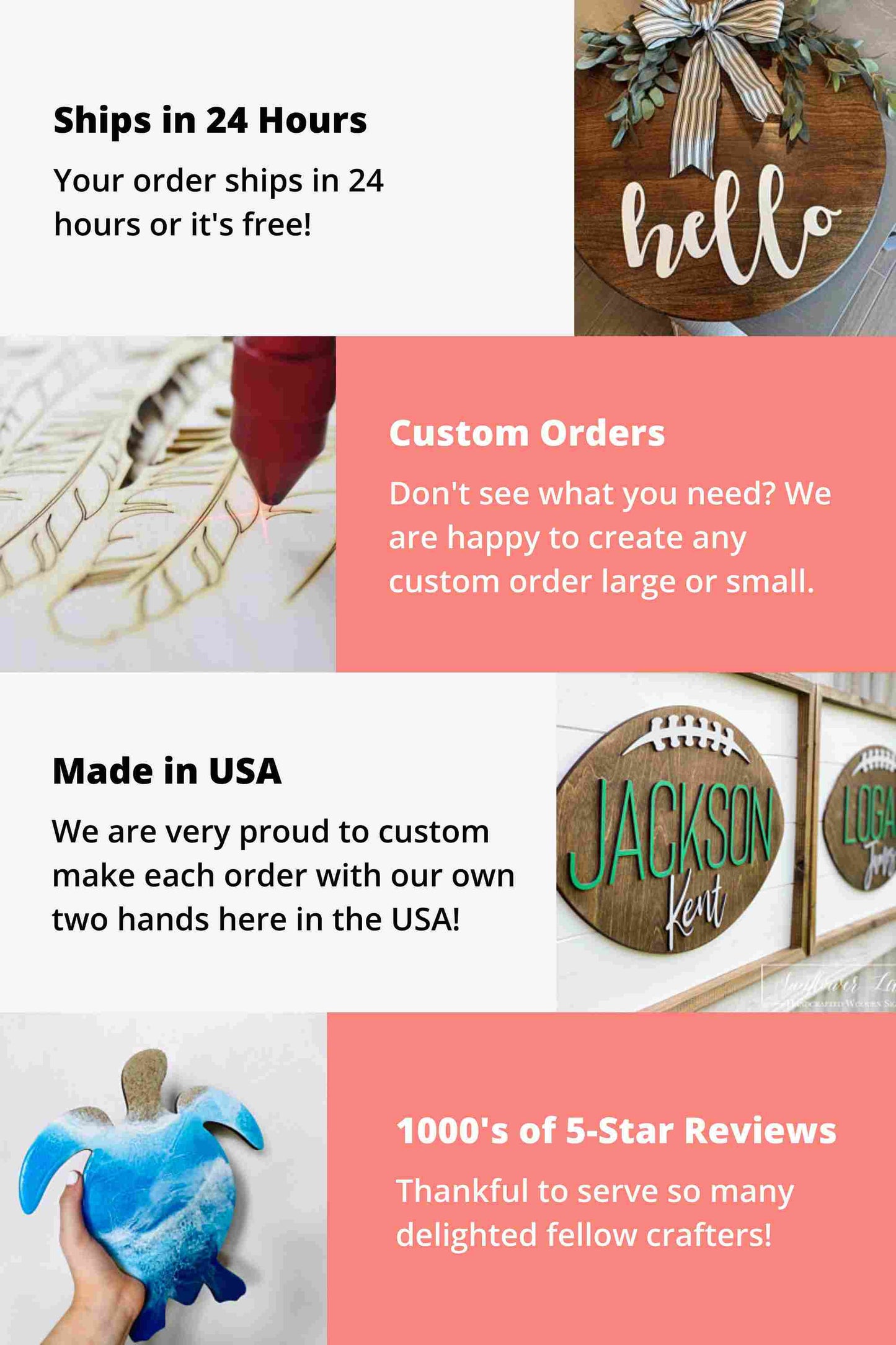 Unfinished Wood Tombstone Shape - Craft - up to 46"