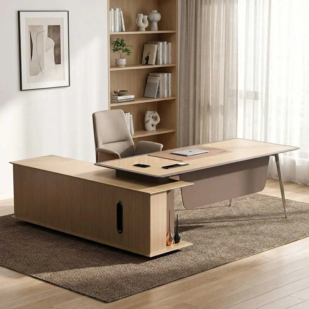 Symor · Modern L-Shaped Executive Desk