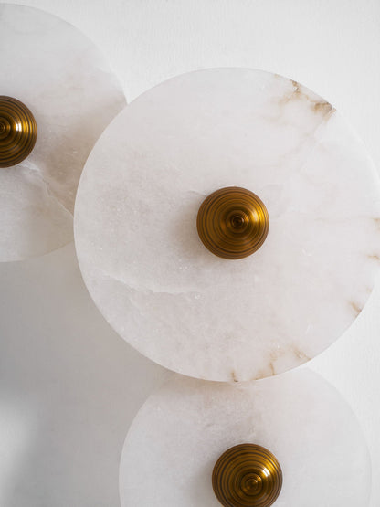 Median Alabaster Wall Sconce
