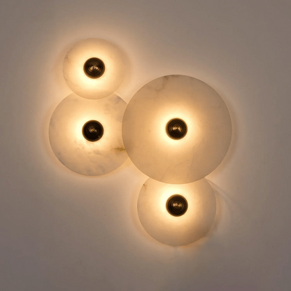 Median Alabaster Wall Sconce