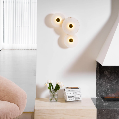 Median Alabaster Wall Sconce