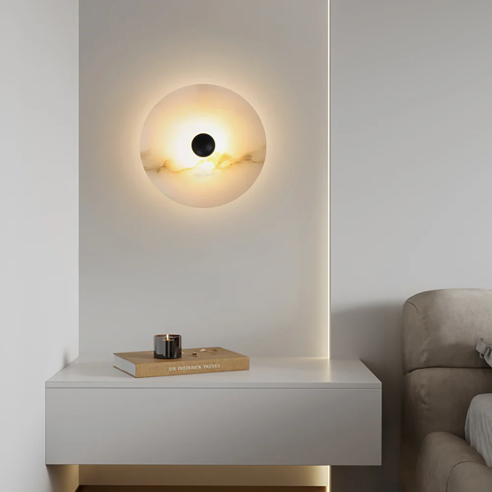 Median Alabaster Wall Sconce