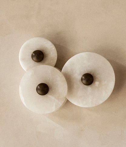 Median Alabaster Wall Sconce