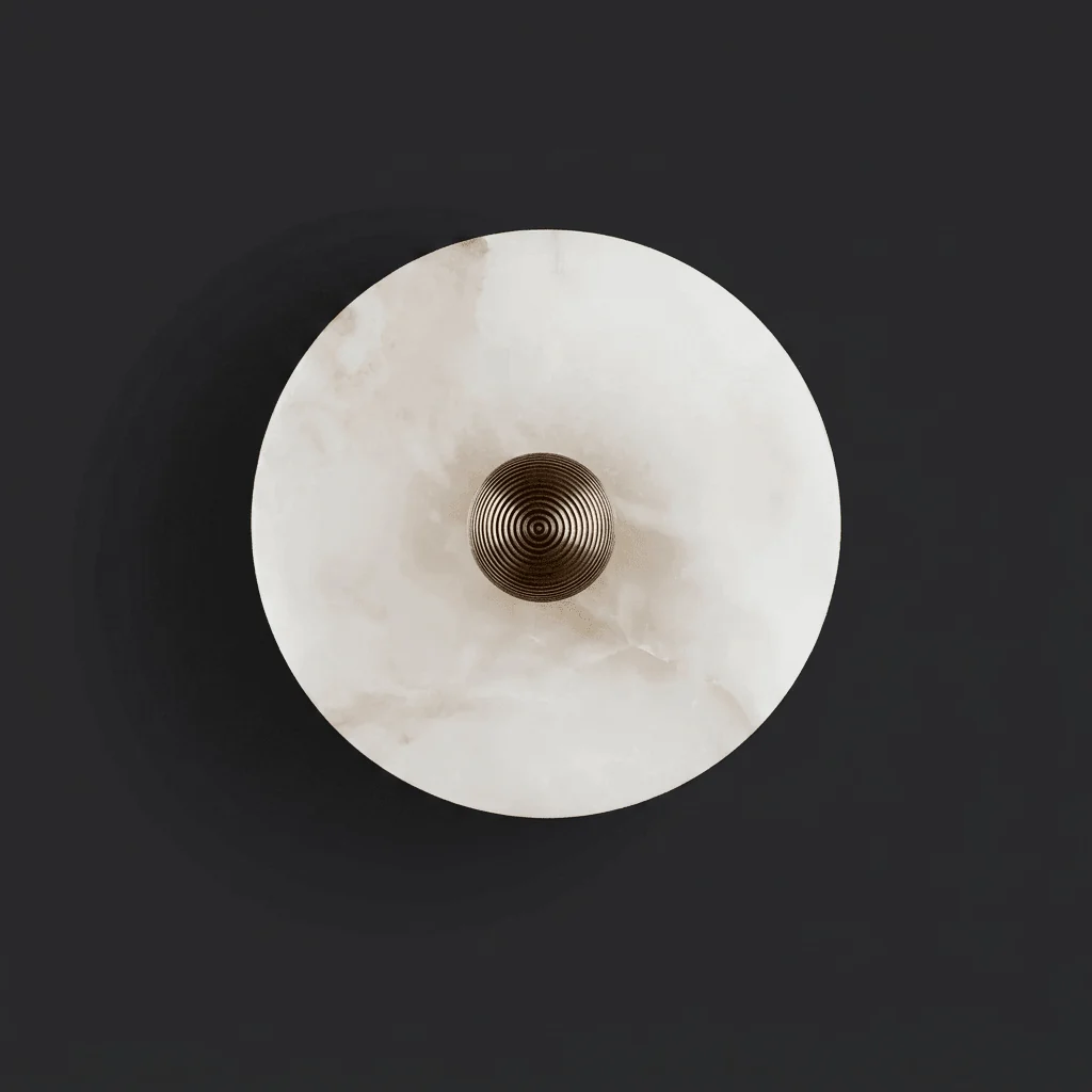 Median Alabaster Wall Sconce