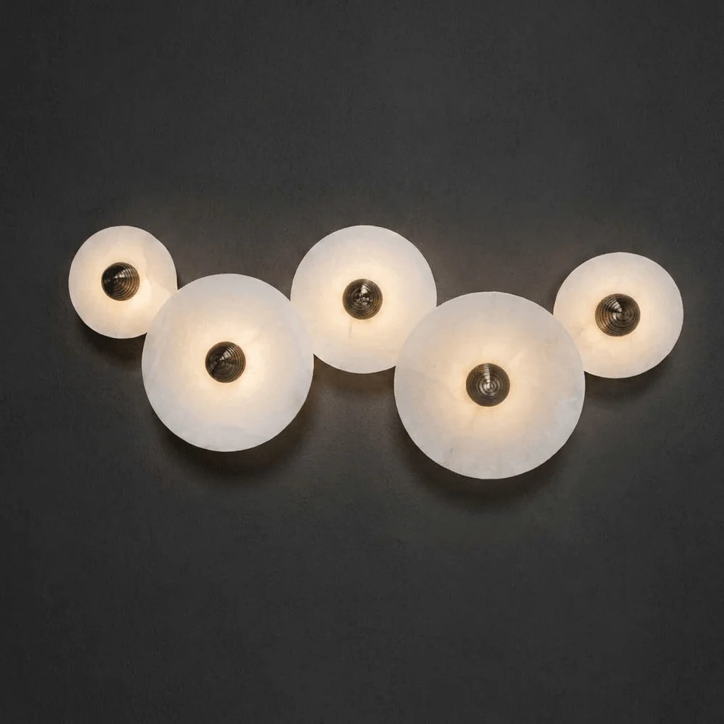 Median Alabaster Wall Sconce