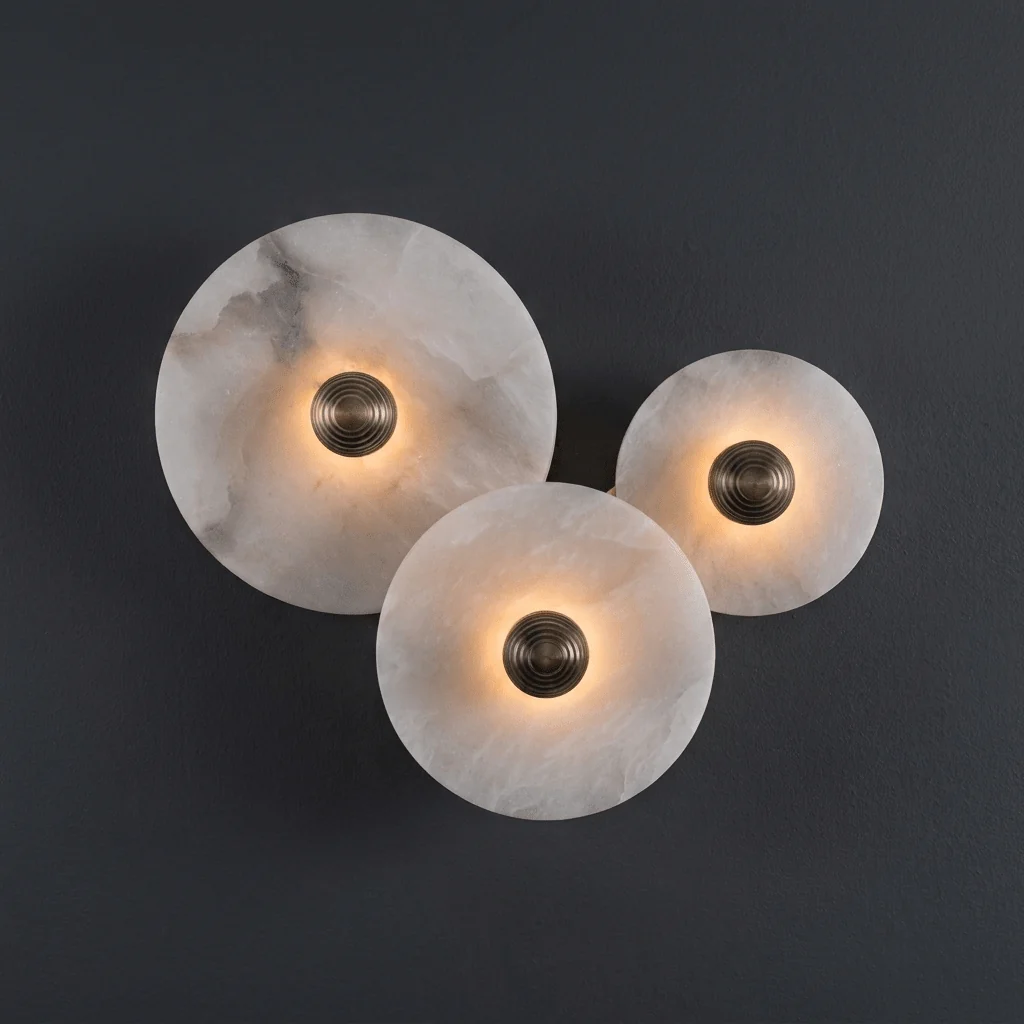 Median Alabaster Wall Sconce
