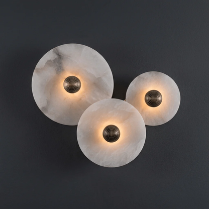 Median Alabaster Wall Sconce