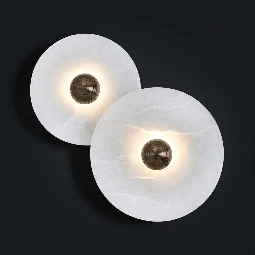 Median Alabaster Wall Sconce