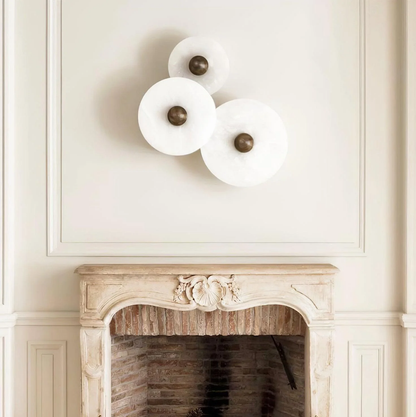 Median Alabaster Wall Sconce