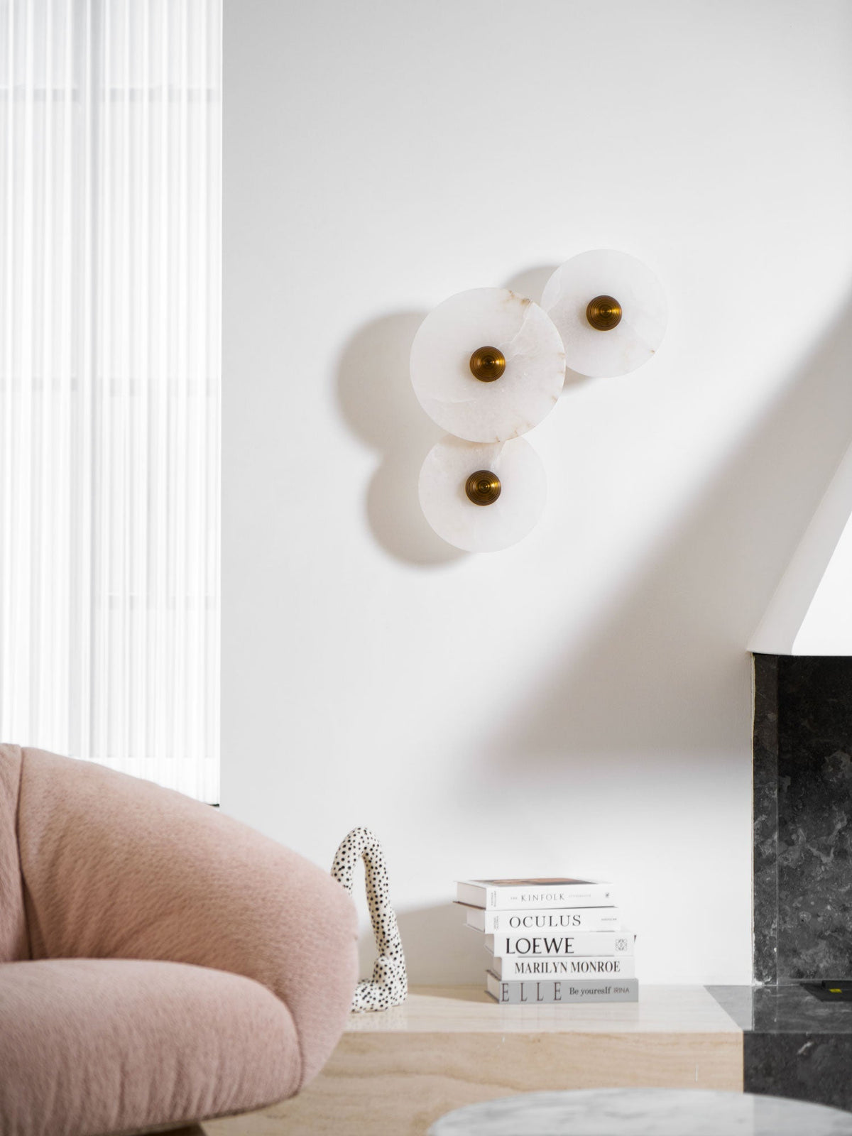 Median Alabaster Wall Sconce