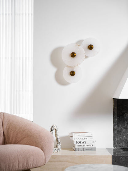 Median Alabaster Wall Sconce