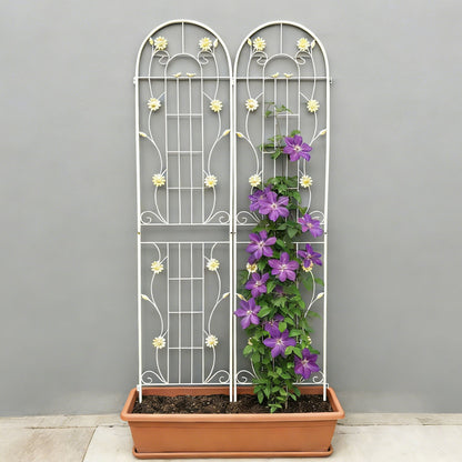 Metal Garden Trellis Rustproof Trellis For Climbing Plant Outdoor Flower Support
