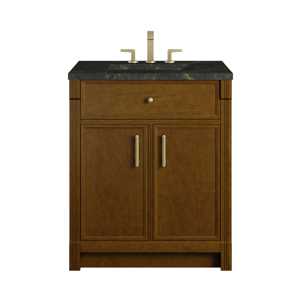 James Martin Bellshire 30" Single Bathroom Vanity, Honey Oak