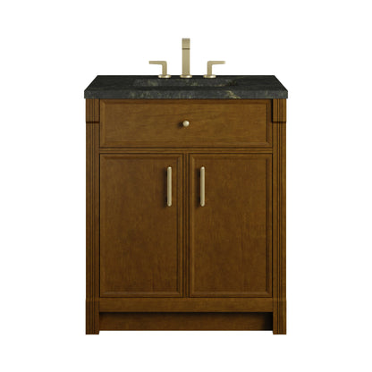 James Martin Bellshire 30" Single Bathroom Vanity, Honey Oak