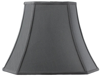 16"W x 12"H Square Cut Corner Shade Black Fabric/Gold Liner