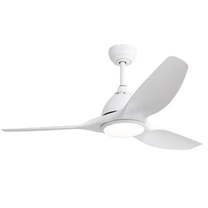 Bredoom Ceiling Fan With Remote Control And LED Light, Blades, Reversible DC Motor For Indoor / Outdoor Use