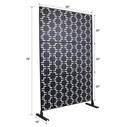 Outdoor & Indoor Metal Privacy Freestanding Decorative Screen