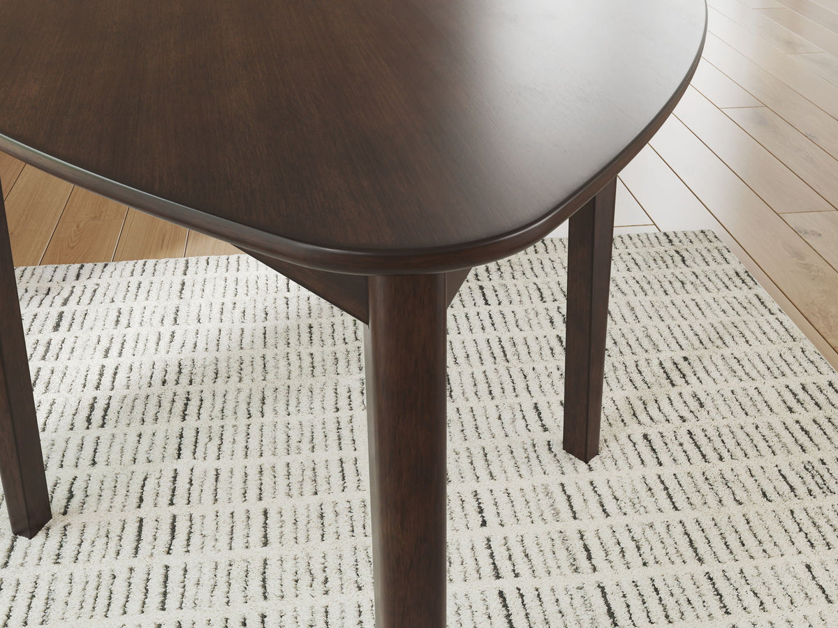 Shorbyn - Triangle Dining Room Table - Merlot