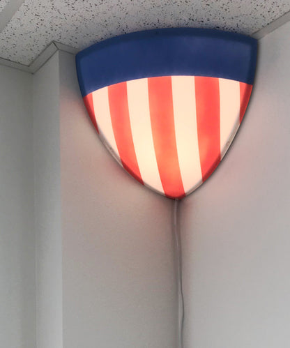 16"W Beacon Triangle Corner Light Plug-In Cord USA Design by Home Concept