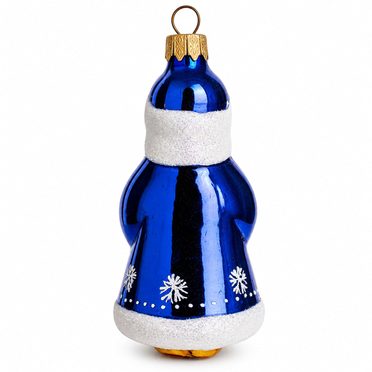 Snow Maiden Snigurochka Glass Christmas Ornament