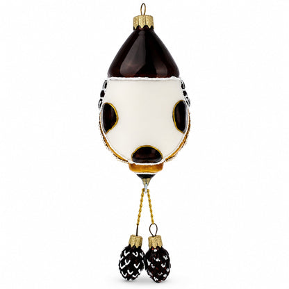 Traditional German Cuckoo Clock Glass Christmas Ornament