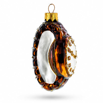 Brown Wristwatch Glass Christmas Ornament