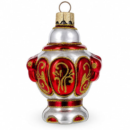 Samovar Teapot Glass Christmas Ornament