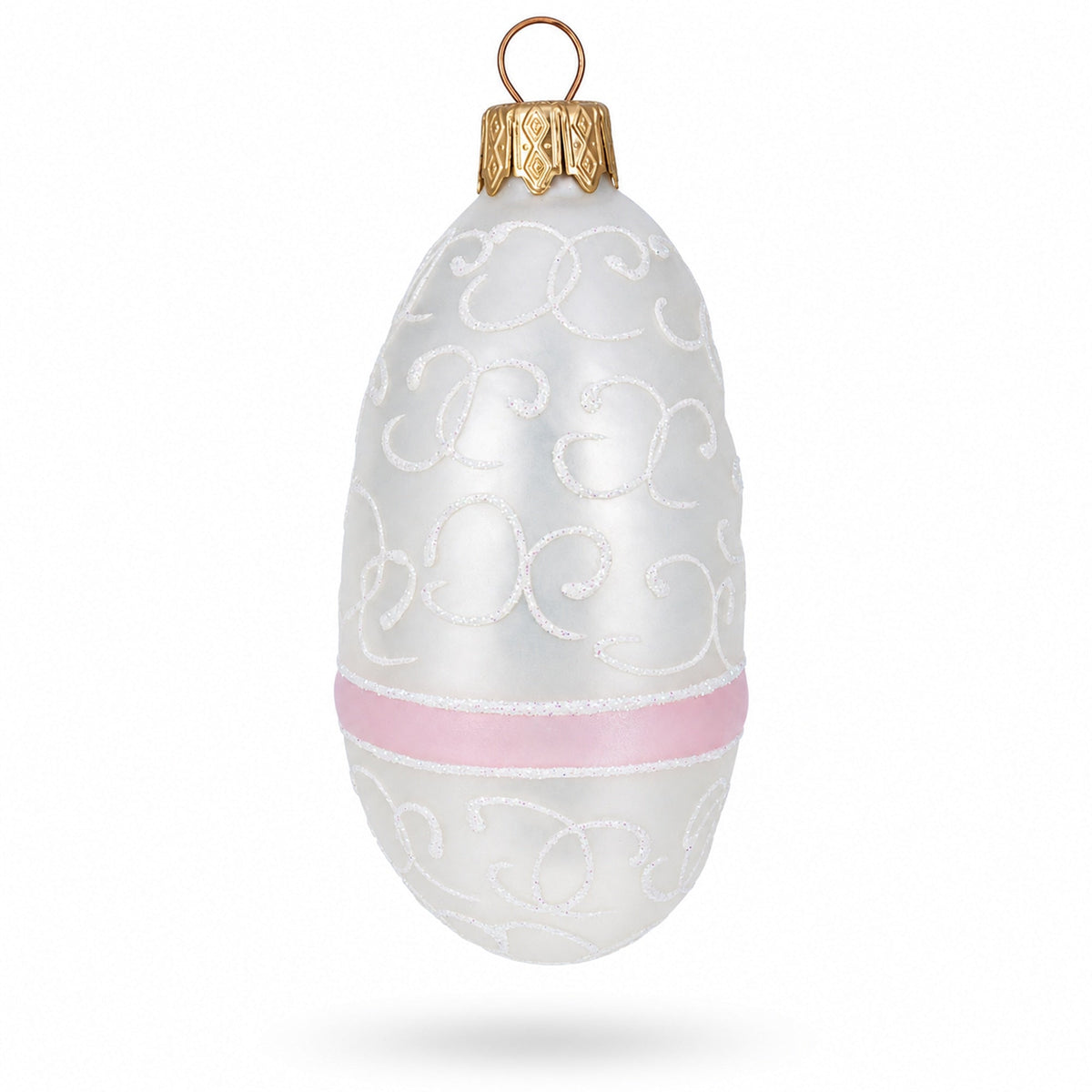 Newborn Baby Girl Glass Christmas Ornament