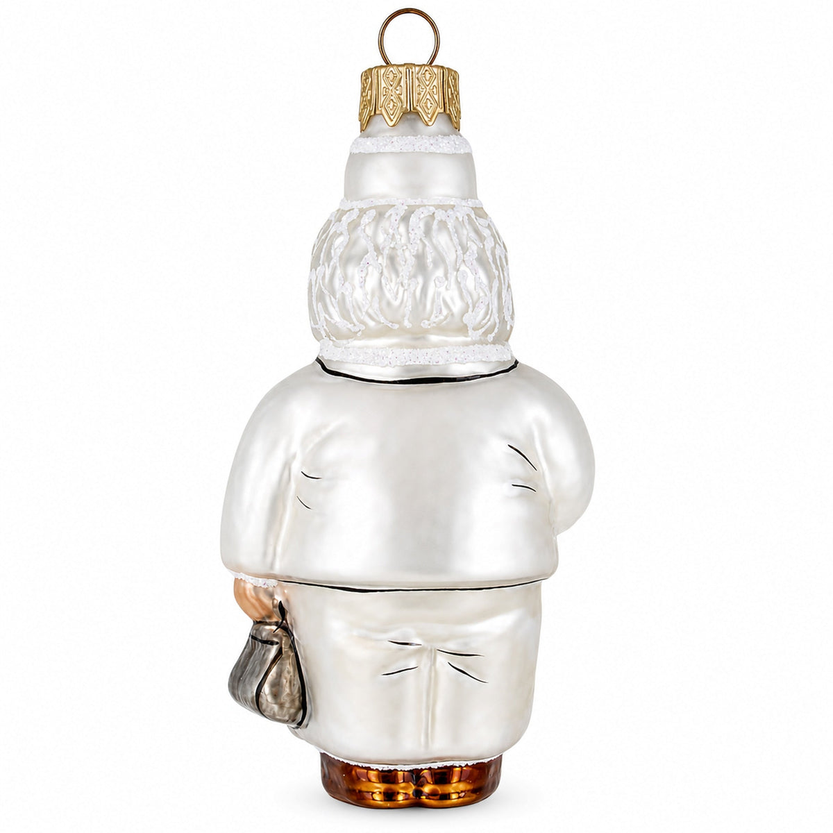Doctor with Stethoscope Glass Christmas Ornament