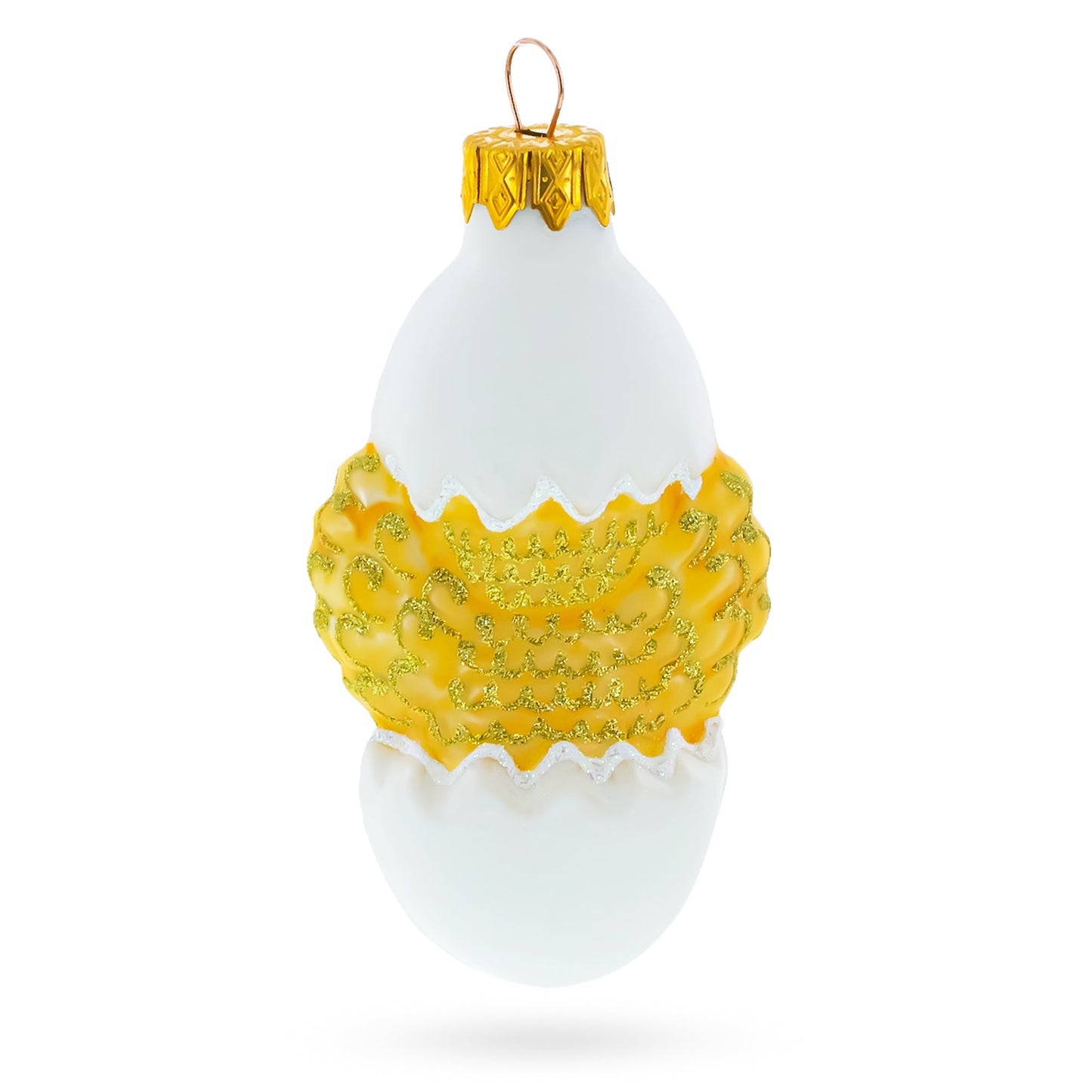 Baby Chick in Egg Glass Christmas Ornament