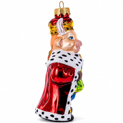 Bull the King Glass Christmas Ornament