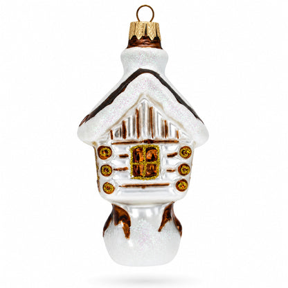 Chicken Legs Hut Glass Christmas Ornament