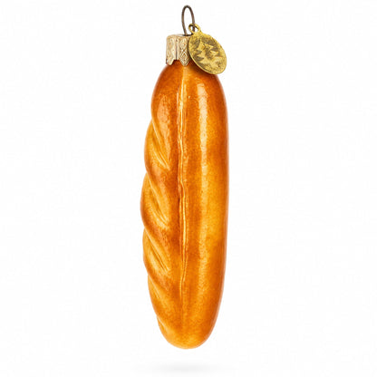 French Baguet Glass Christmas Ornament