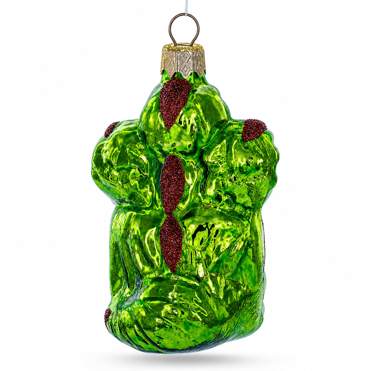 Mythical Multi Head Dragon Folk Tale Character Glass Christmas Ornament
