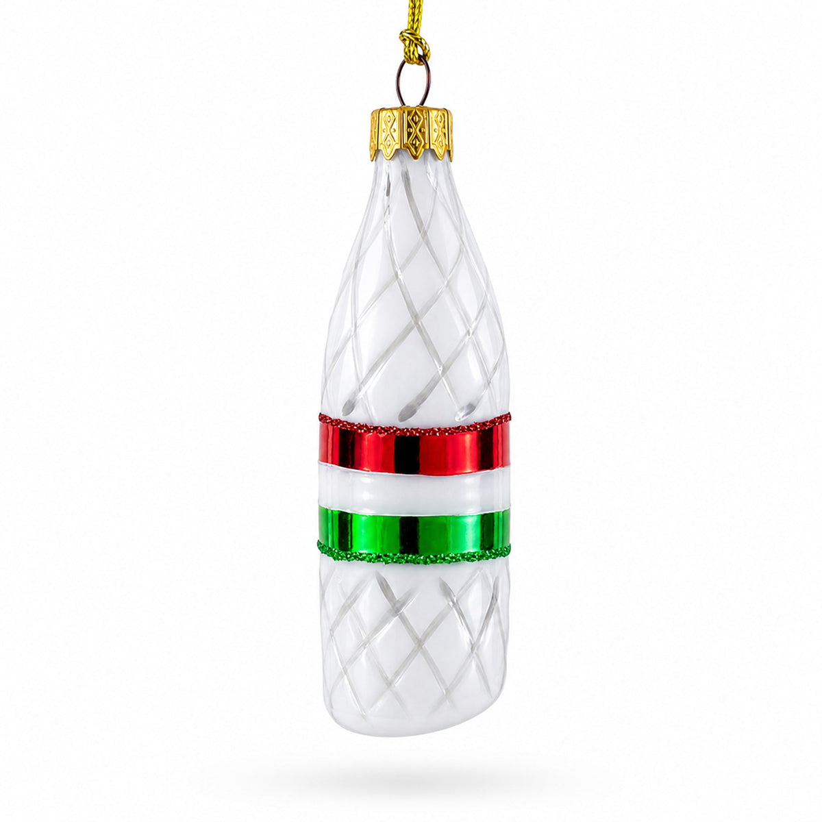Deli Style Salami Sausage Glass Christmas Ornament