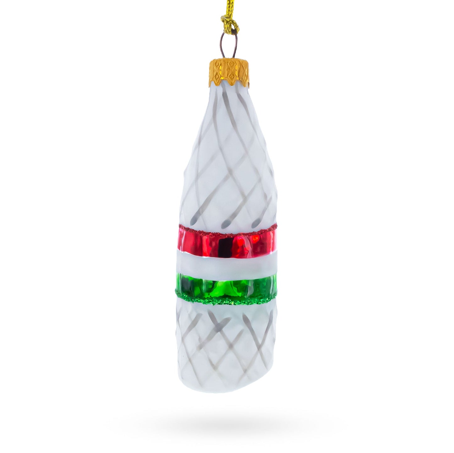 Deli Style Salami Sausage Glass Christmas Ornament