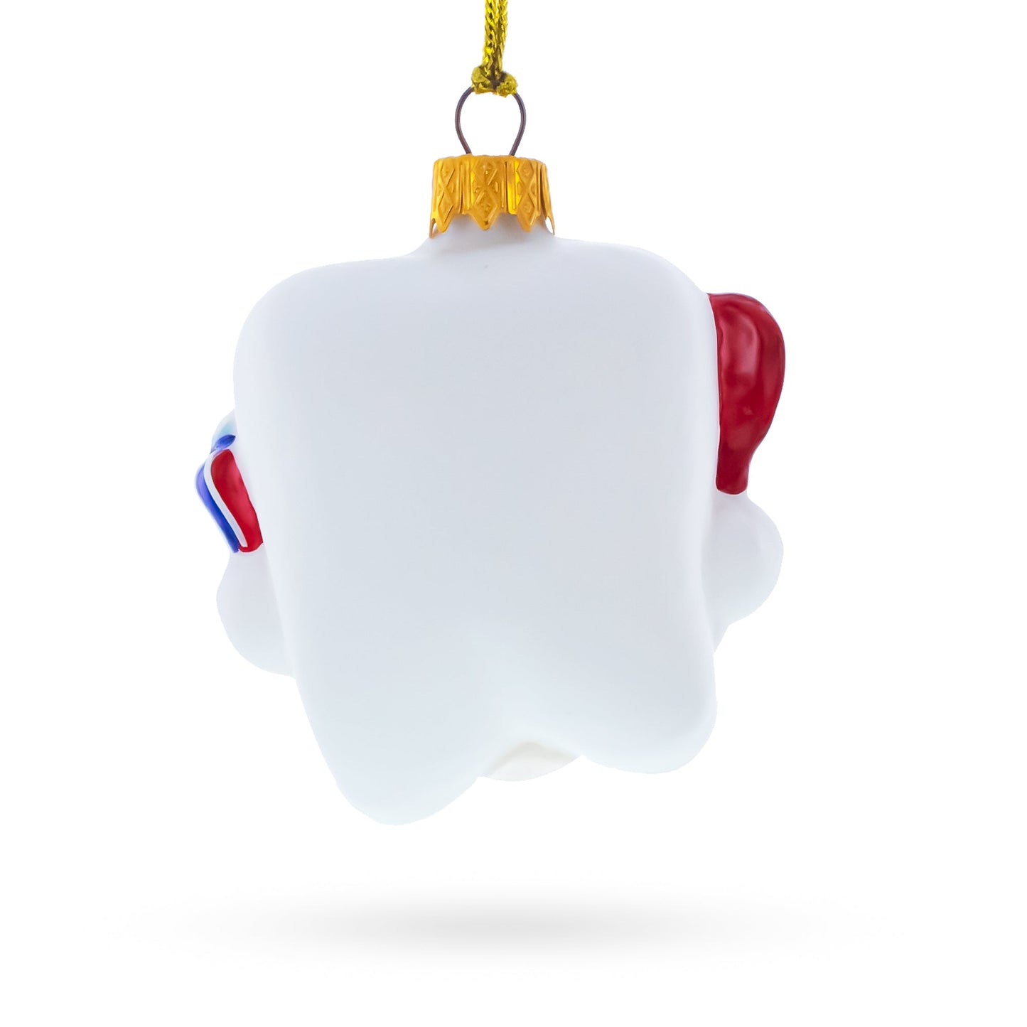 Smiling Tooth with Toothbrush and Toothpaste Dental Glass Christmas Ornament