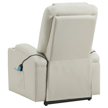 Macklin - Power Lift Massage Recliner With Heat And Dual Cupholders