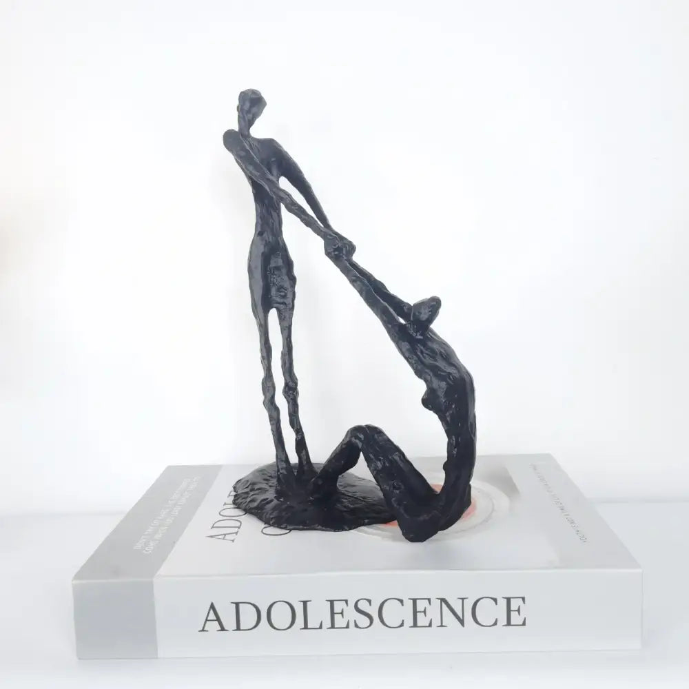 Abstract black hand dance sculpture living room adolescence decor