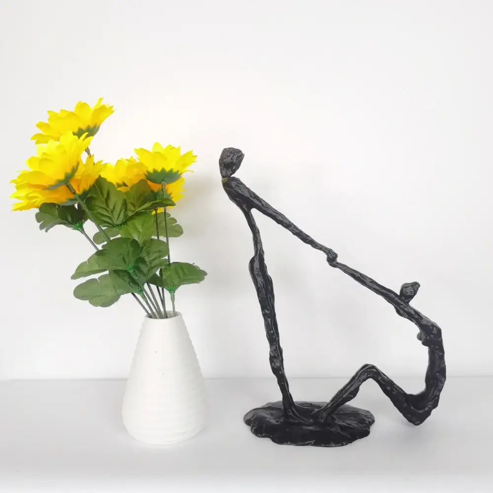 Abstract black hand dance sculpture living room adolescence decor