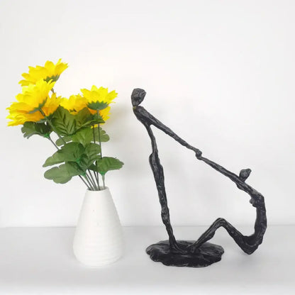 Abstract black hand dance sculpture living room adolescence decor