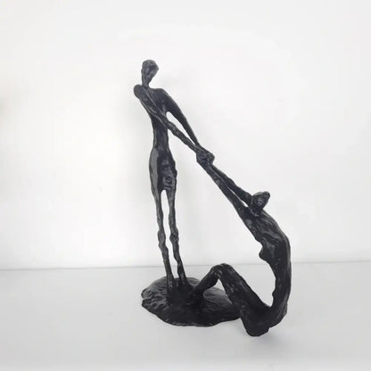 Abstract black hand dance sculpture living room adolescence decor