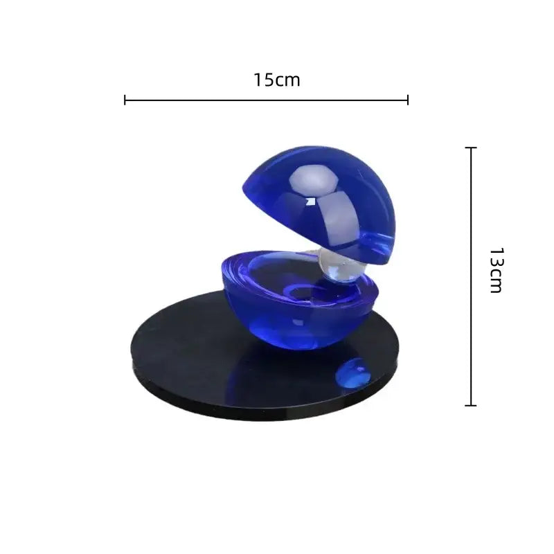 Abstract blue & silver semi-circle ornaments living room home decor